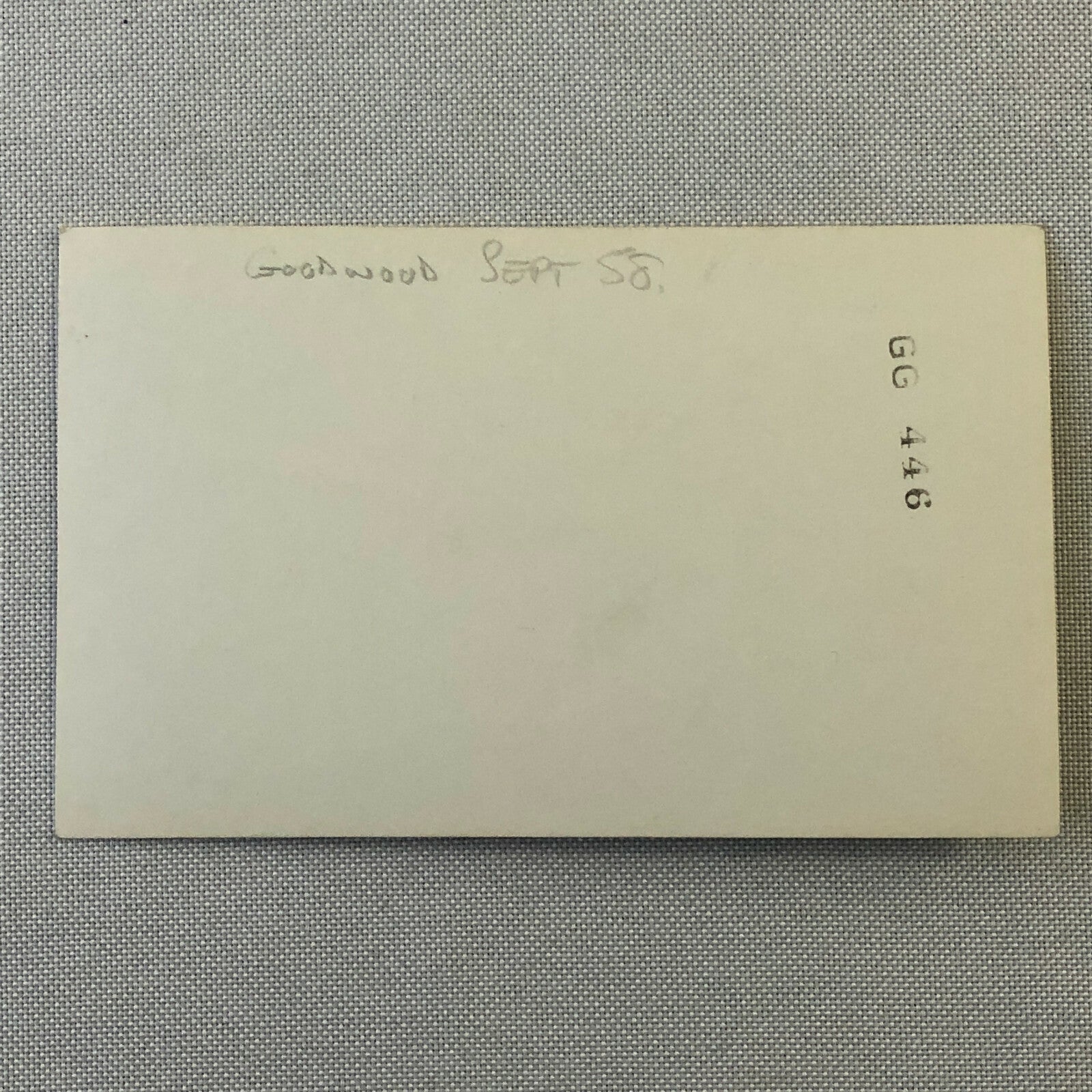 Vintage Racing Photo Photograph Print - Goodwood September 1958