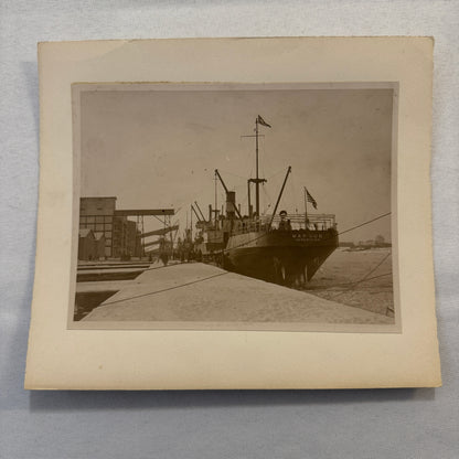 Vintage Boat Ship Photograph Nautical Antique Photo Newark USA