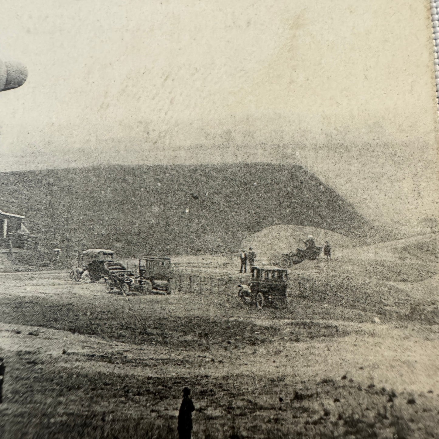 Vintage Zeppelin Airship Dirigible Postcard French Military Hangar Paris