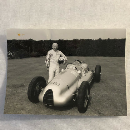 Vintage John Surtees Silverstone 1938 1939 Auto Union Car Press Photo Photograph