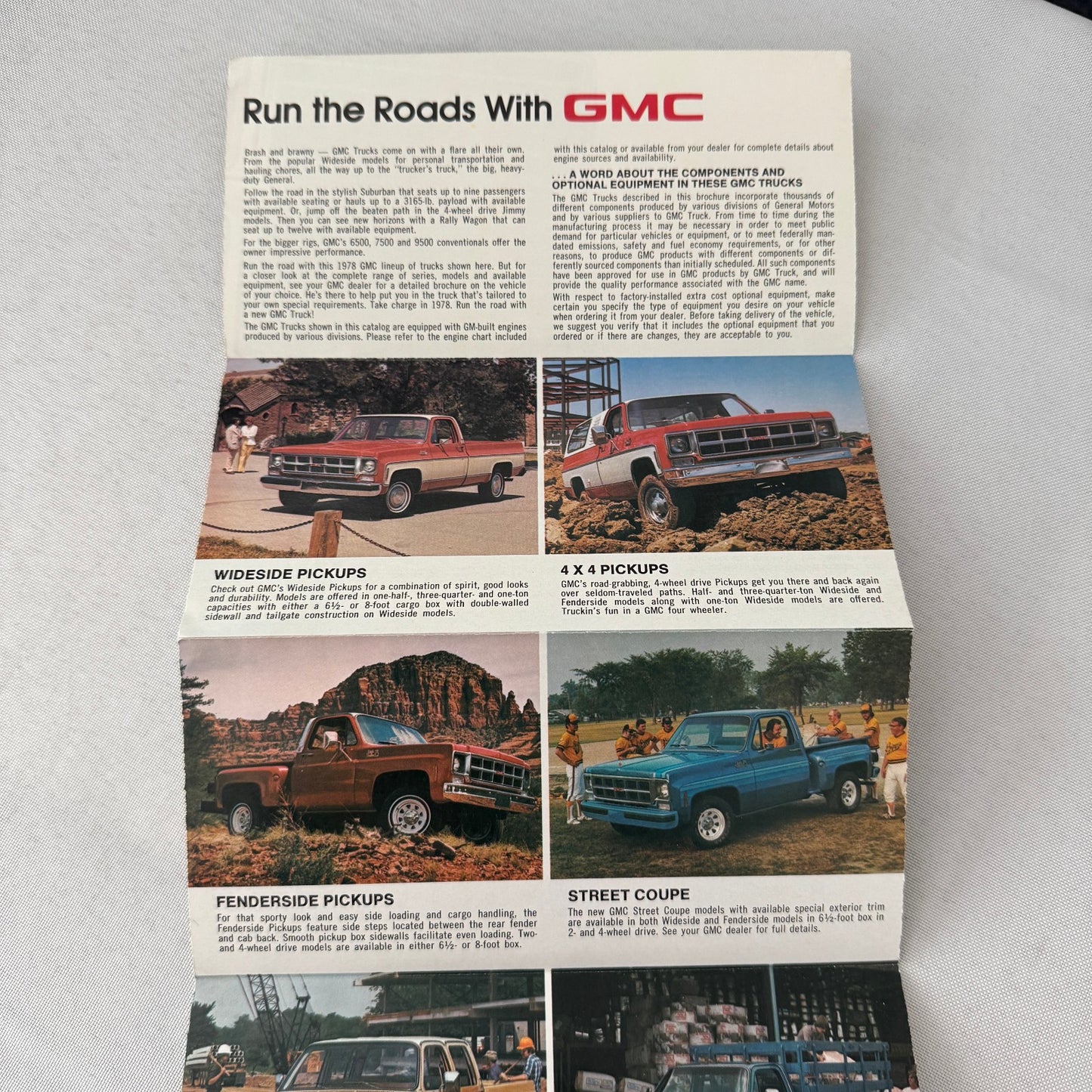 1978 GMC Truck Sales Brochure Catalog PIckup Suburban Van Caballero Jimmy +