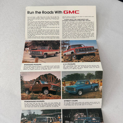 1978 GMC Truck Sales Brochure Catalog PIckup Suburban Van Caballero Jimmy +