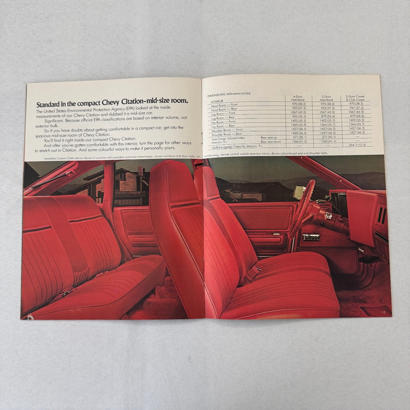 1980 Chevrolet Citation Car Sales Brochure Catalog Chevy X11 Club Coupe