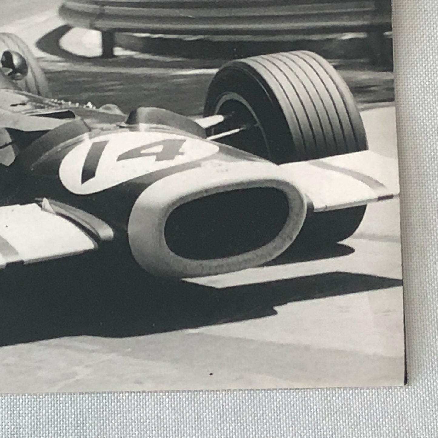 Vintage 1969 Barcelona Grand Prix Racing Photo Photograph John Surtees BRM Car