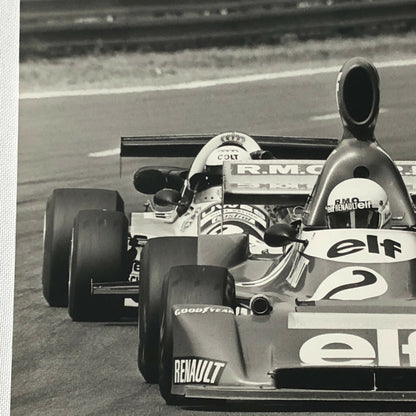 Vintage 1976 Formula 2 F2 Rouen Grand Prix Racing Photo Photograph Rene Arnoux 