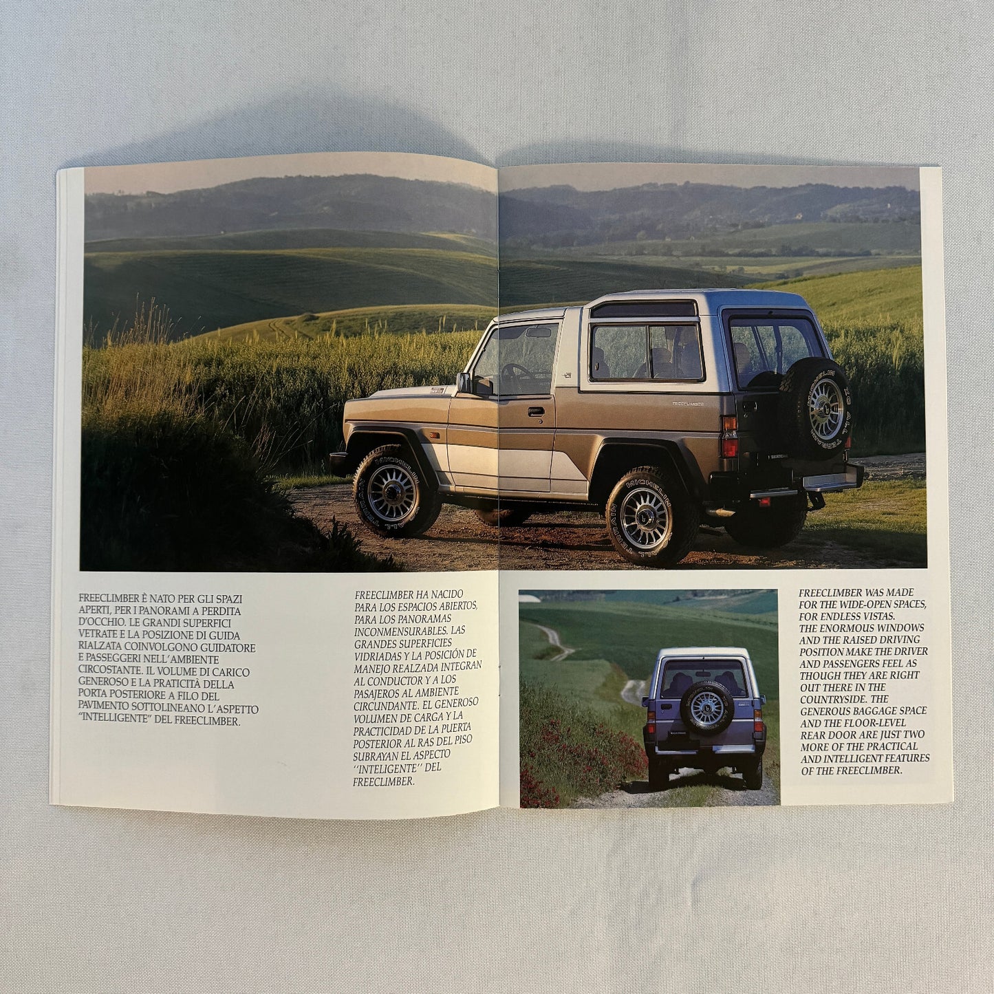 1991 Bertone Freeclimber SUV Sales Brochure BMW Engine Bertone Free Climber