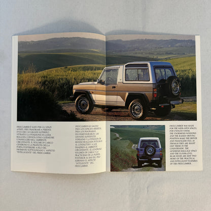 1991 Bertone Freeclimber SUV Sales Brochure BMW Engine Bertone Free Climber