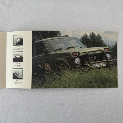 Lada Niva Car Sales Brochure Folder 4x4 German Language