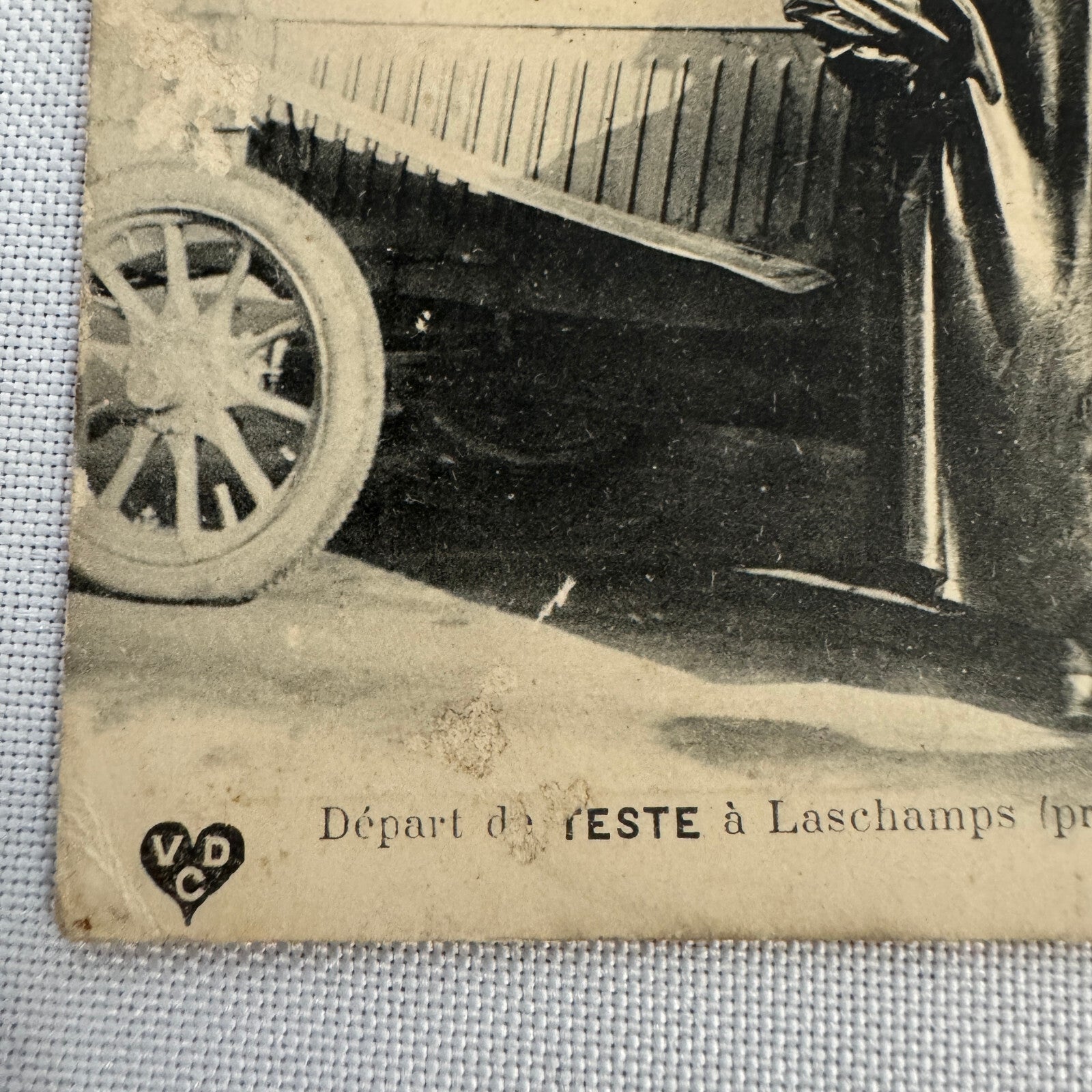 Vintage Racing Postcard Post Card French
