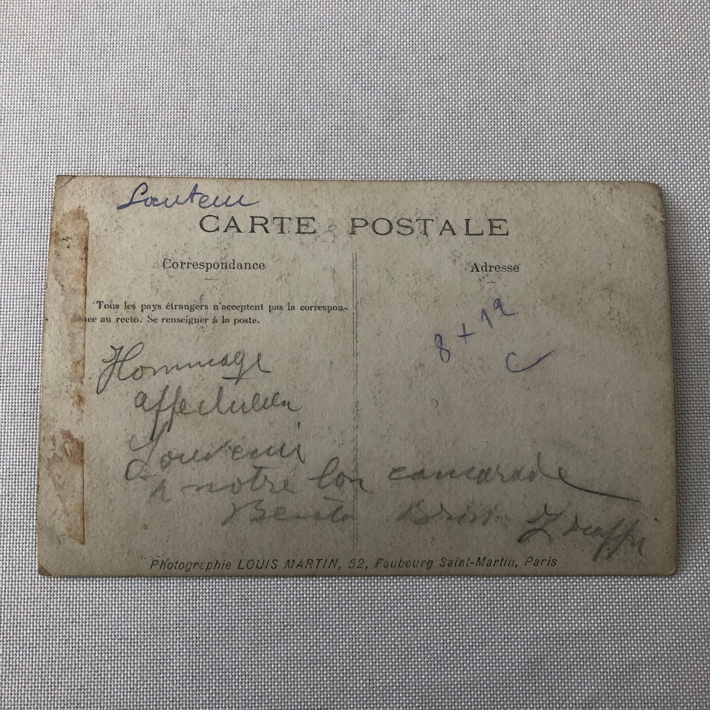 Circus Performer Real Photo Postcard Post Card RPPC Vintage