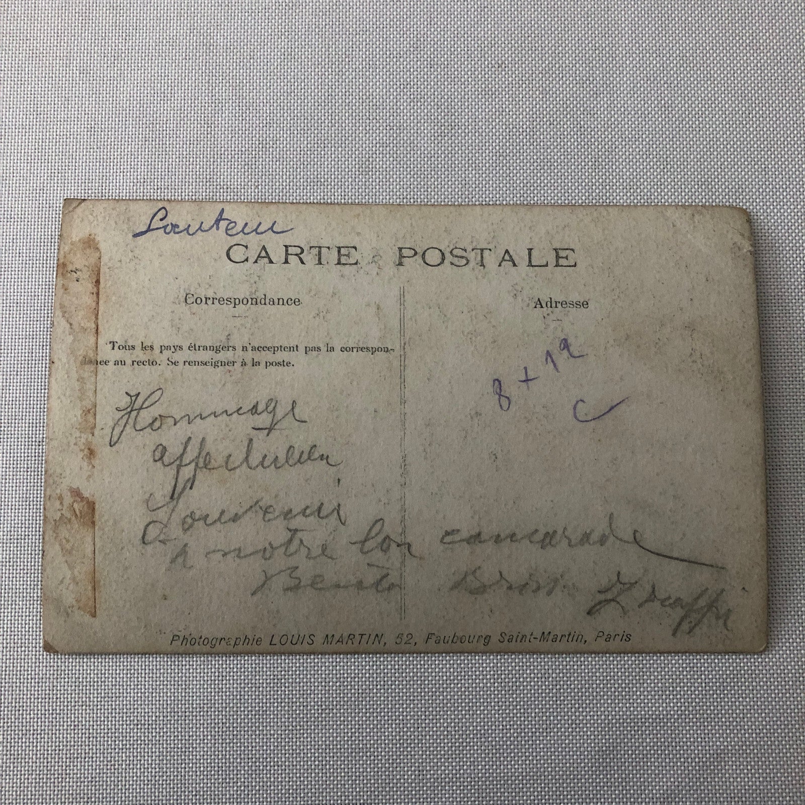 Circus Performer Real Photo Postcard Post Card RPPC Vintage