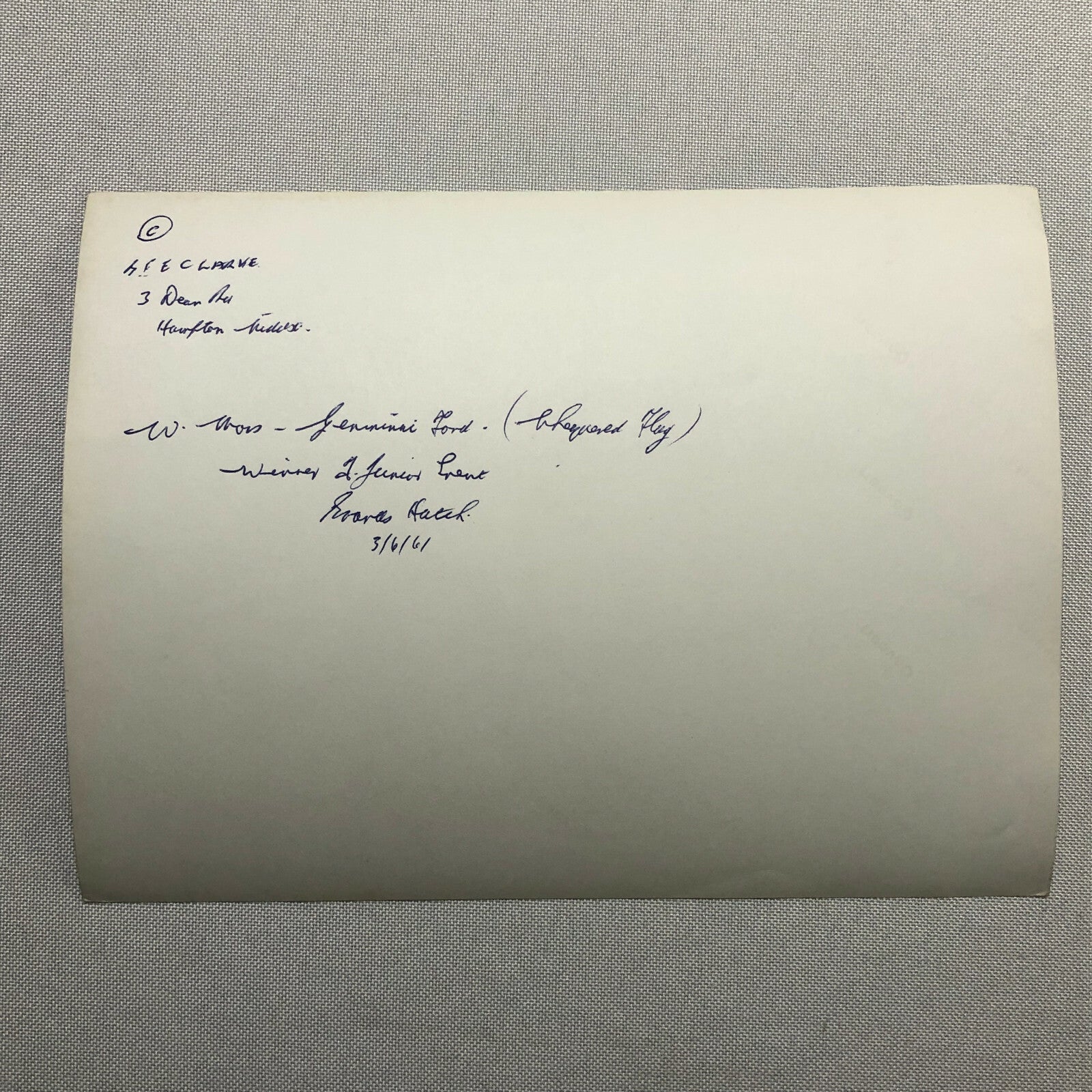 Vintage Car Racing Photo Photograph Print - 1961 Brands Hatch 