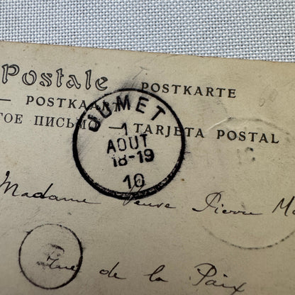 Vintage Zeppelin Airship Dirigible Postcard Post Card French La Republique