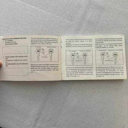 Vintage Yamaha XT500 Motorcycle Bike Owners Manual Instruction Guide Book XT 500