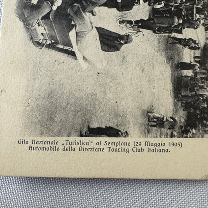 Vintage Italian Postcard Post Card Automobile Touring Club Car 1905