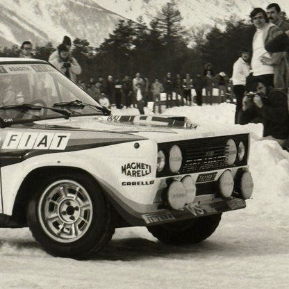 1980 Rallye Monte Carlo Press Photo Photograph DPPI Fiat 131 Abarth Car