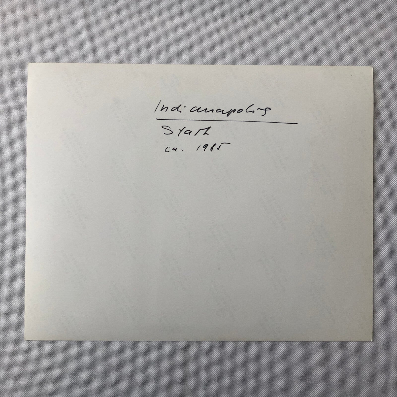 Vintage Indy Indianapolis Racing Photo Photograph 1985 Race Start