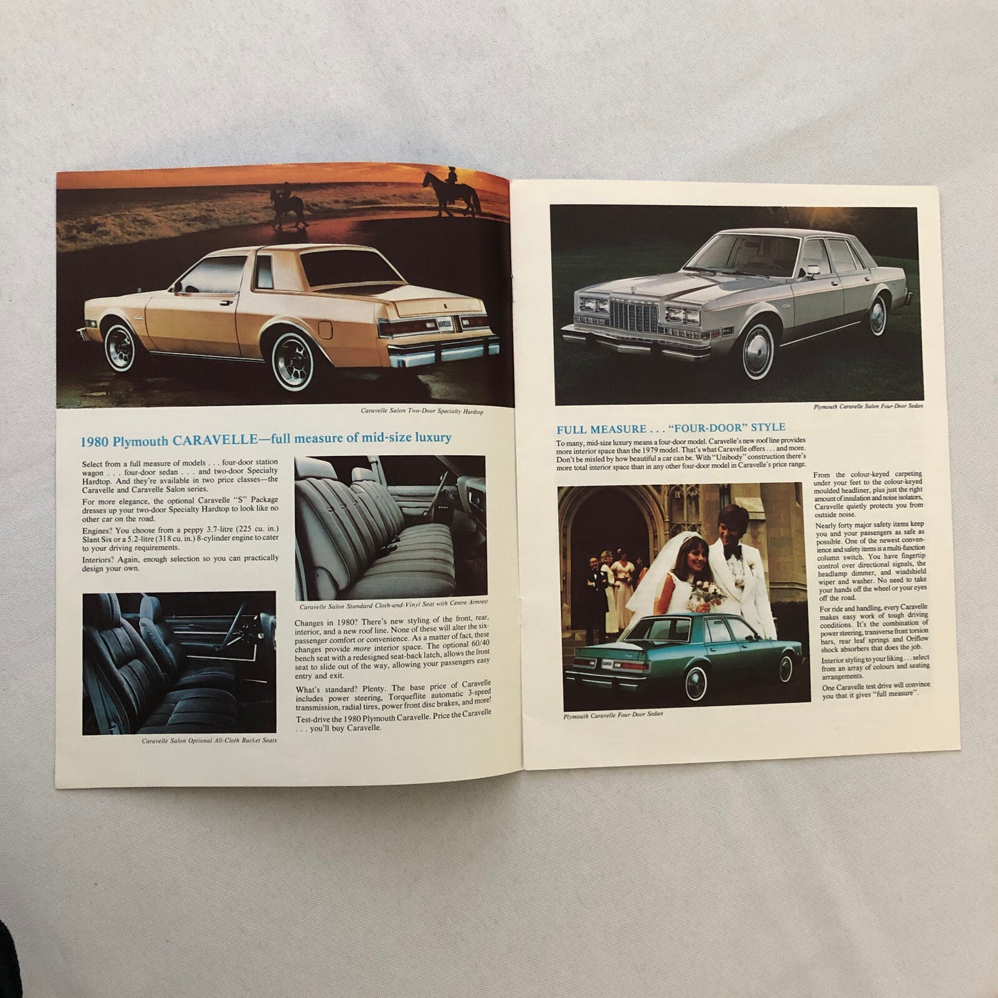 1980 Plymouth Caravelle Sales Brochure Catalog Advertising