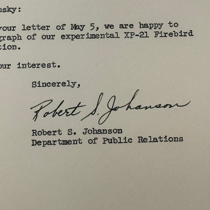 1954 General Motors Letter Letterhead Vintage Document Signed Public Relations