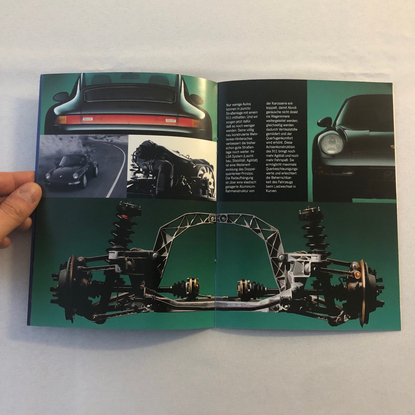 1993 1994 Porsche 911 928 968 Sales Brochure Catalog GERMAN Text