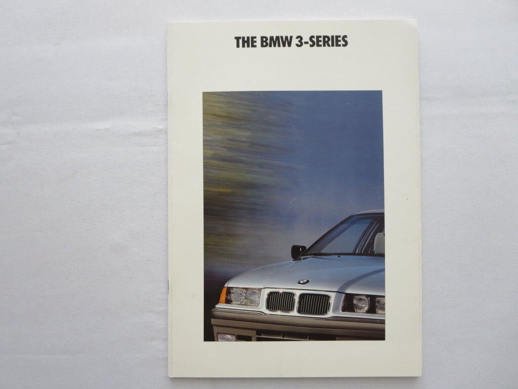 1991 BMW 3 Series Sedan Sales Brochure Catalog Advertising 325i