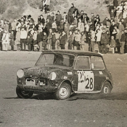 Vintage Austin Mini Cooper Rallye Rally Racing Car Photo Photograph Print