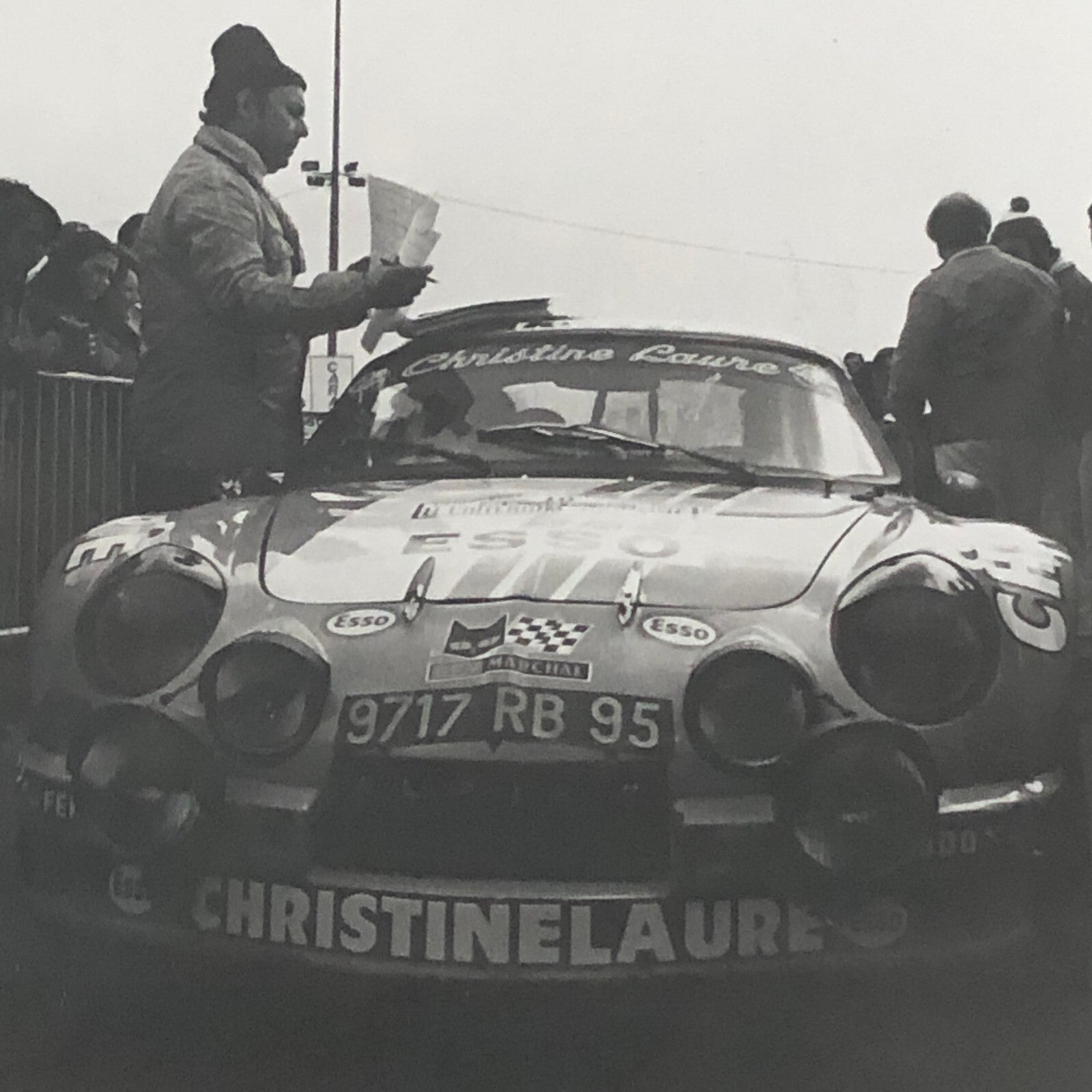 Vintage Renault Alpine Racing Car Photo Photograph Print 