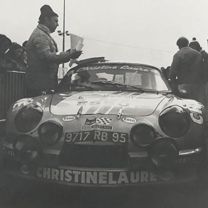 Vintage Renault Alpine Racing Car Photo Photograph Print 