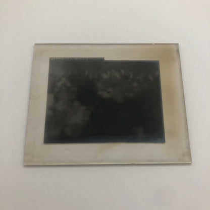 Antique Glass Plate Lantern Slide Aircraft Formation Flying Aviation Airplane