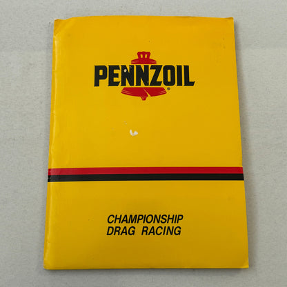 Vintage Pennzoil Racing Press Kit Top Fuel Dragster Pontiac Trans Am