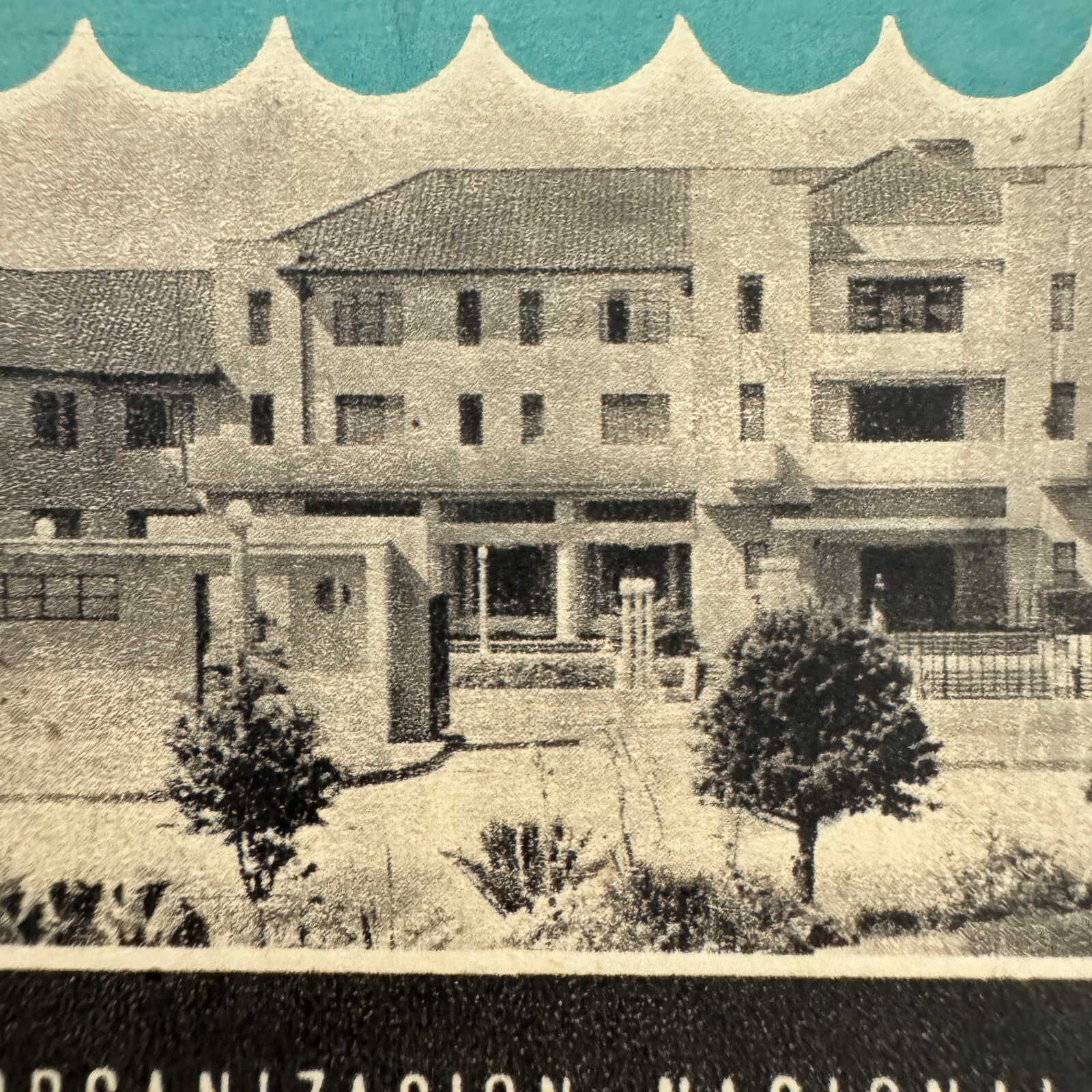 Vintage Travel Luggage Label Hotel Puerto Varas Chile Chilean