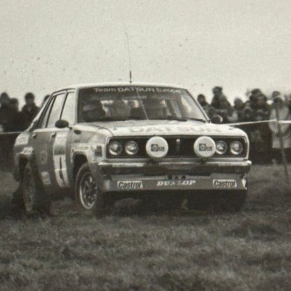 1980 RAC Rally Rallye Car Racing Photo Photograph Datsun 160J Vintage Car