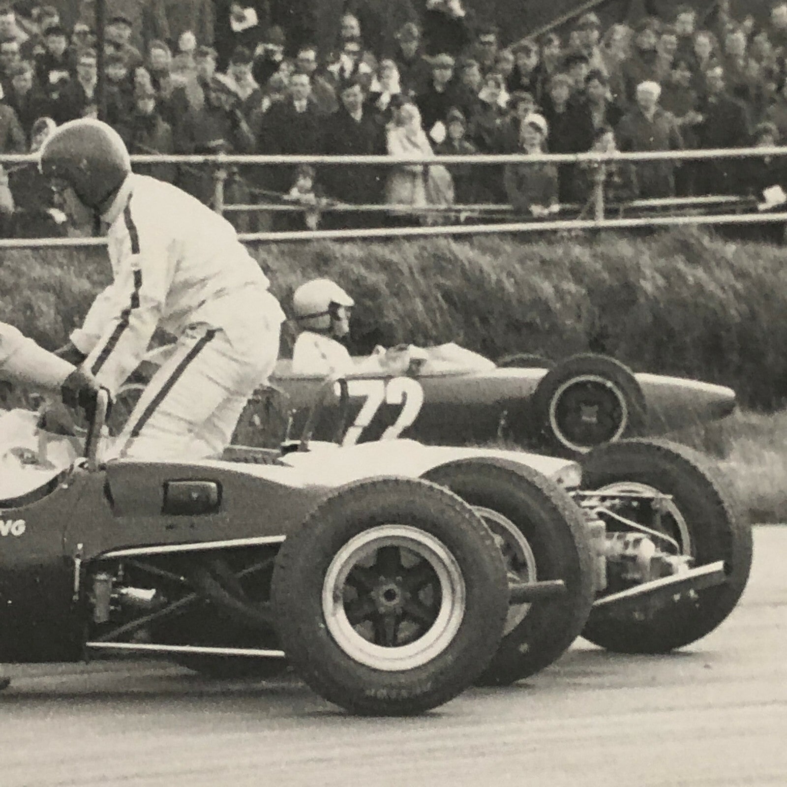 Vintage Car Racing Driver Photo Photograph - Silverstone Easter Monday 1967 