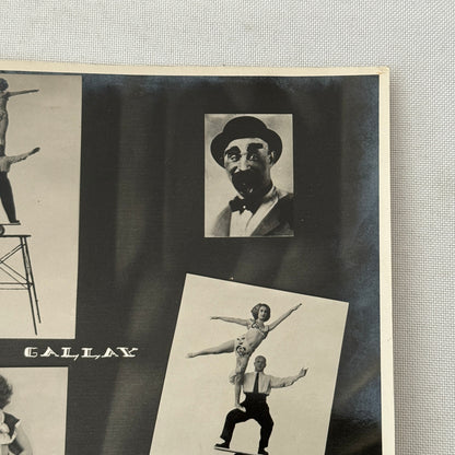 Vintage Circus Acrobat Balancing Act Photo Photograph Zaza and Gallai