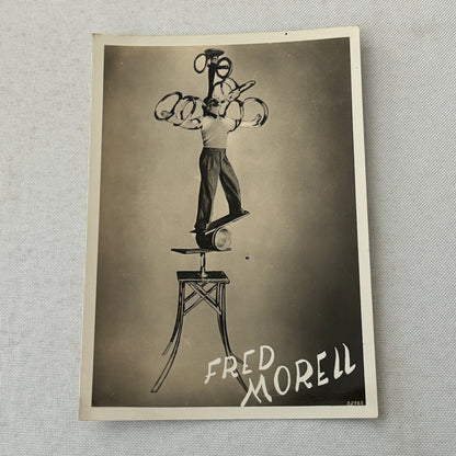 Vintage Circus Juggling Juggler Balancing Act Photo Photograph Fred Morell