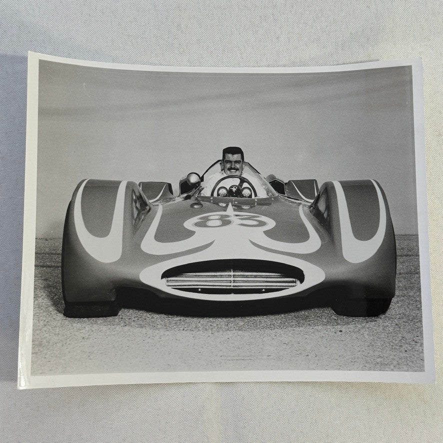 Vintage Indy Racing Photo Dave McDonald Mickey Thompson Ford Car Indianapolis