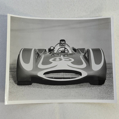 Vintage Indy Racing Photo Dave McDonald Mickey Thompson Ford Car Indianapolis