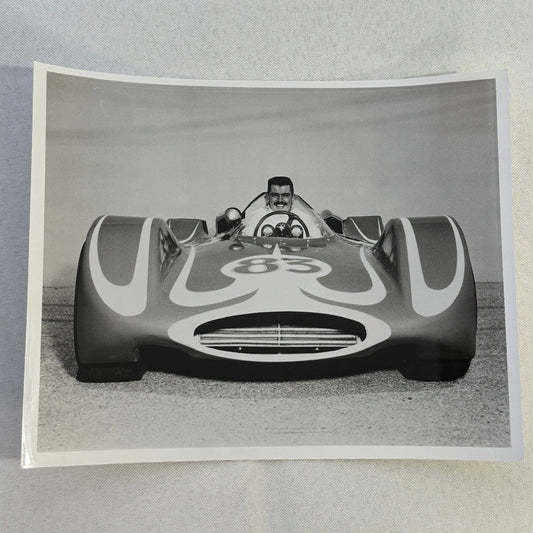 Vintage Indy Racing Photo Dave McDonald Mickey Thompson Ford Car Indianapolis
