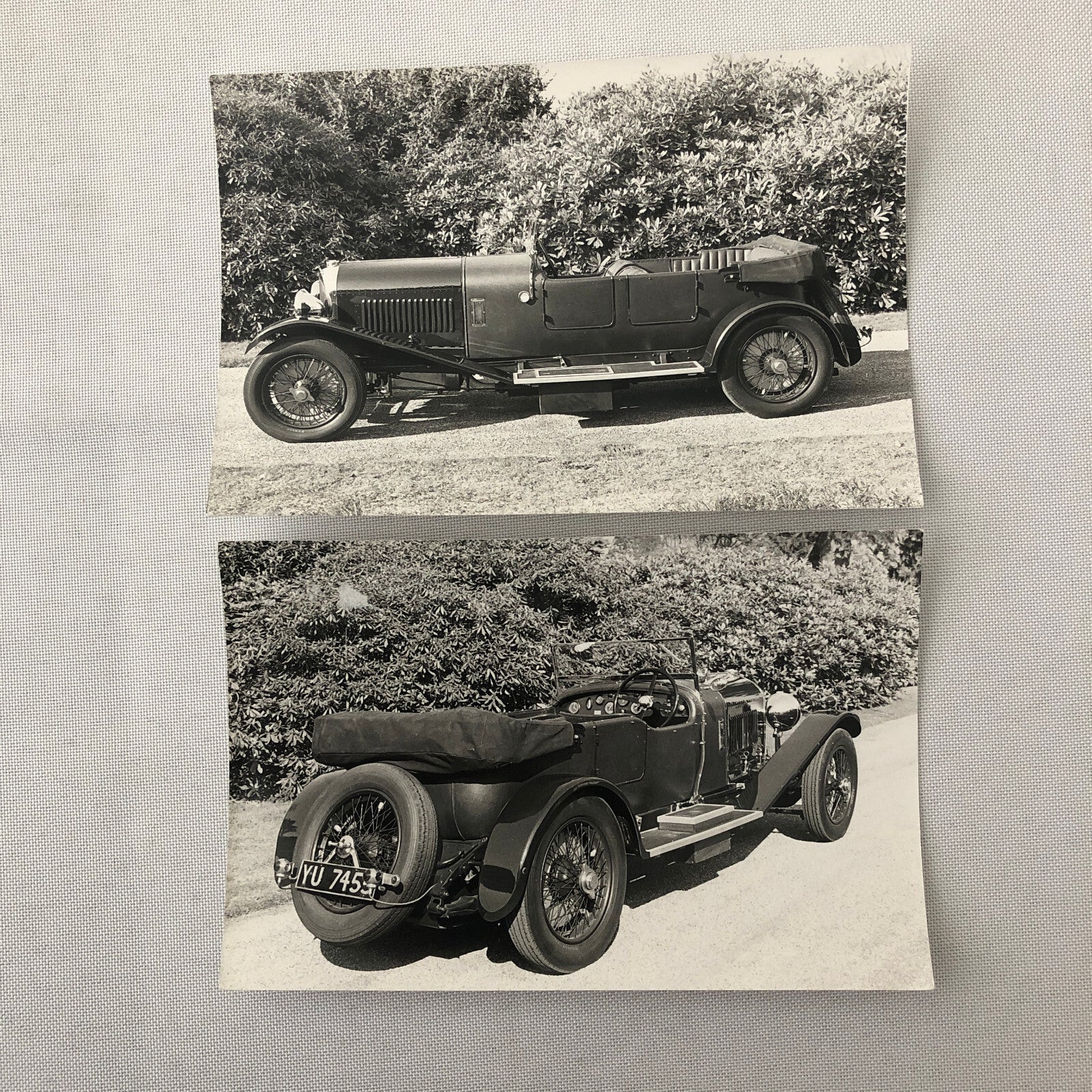 Vintage Car Automobile Photo Photograph Print Lot of 2 - Tag REA22E4