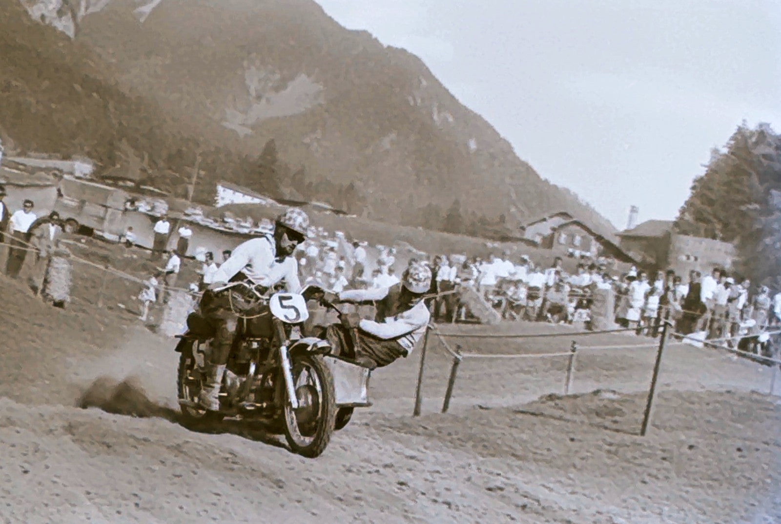 Vintage Motorcycle Racing Photo Luzisteig Motocross Negative Lot 1962