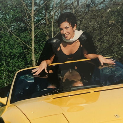 Debbie Currie Singer in Ferrari F355 Spider Car Press Photo Photograph Print 