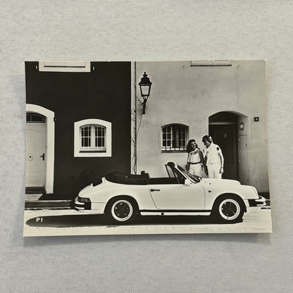 Porsche 911 Cabriolet Convertible Car Factory Press Photo Photograph