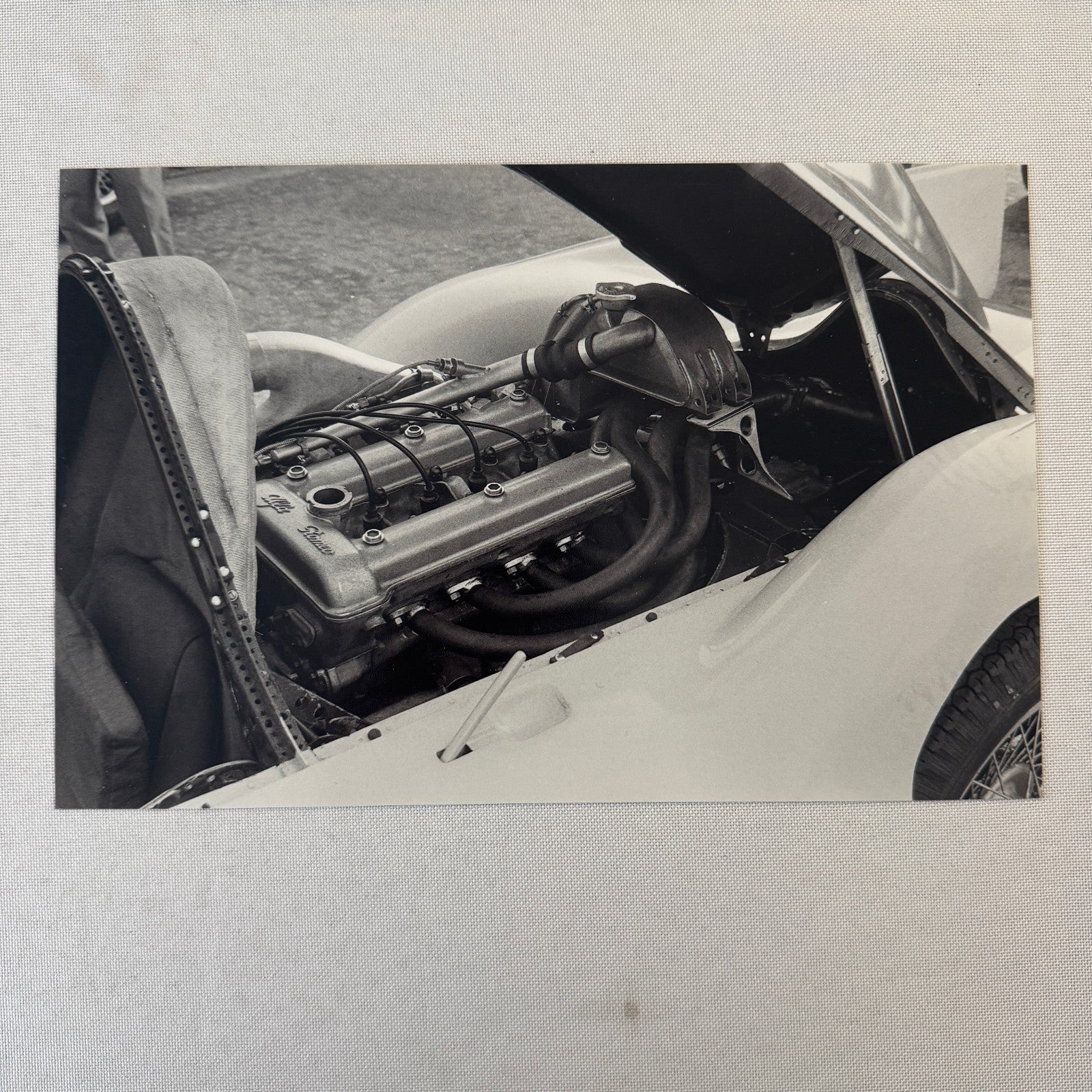 Abarth Alfa Romeo 1100 Pininfarina at Monza 1957 Vintage Photo Modern Print