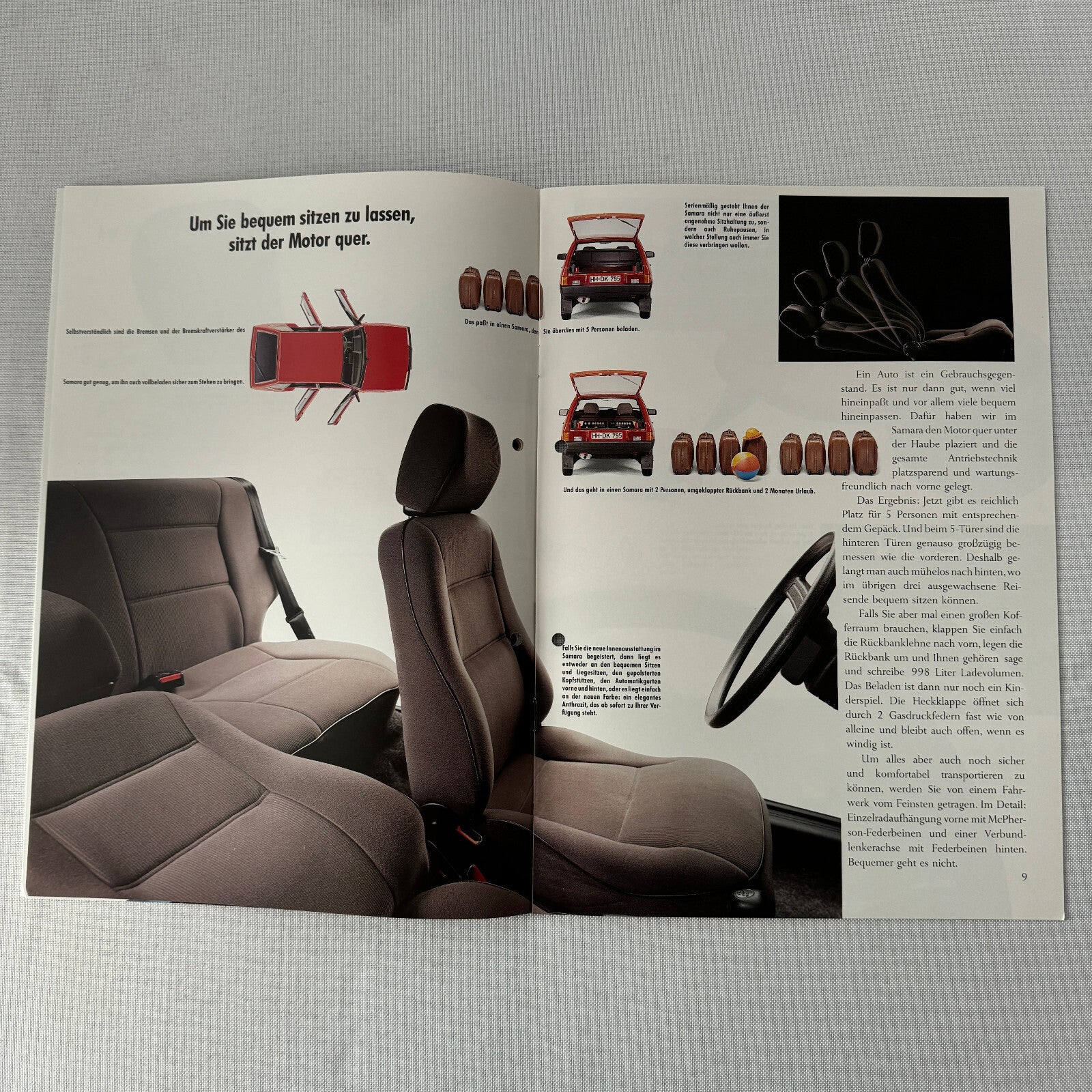 Lada Samara Car Sales Brochure Catalog Prospekt GERMAN Text