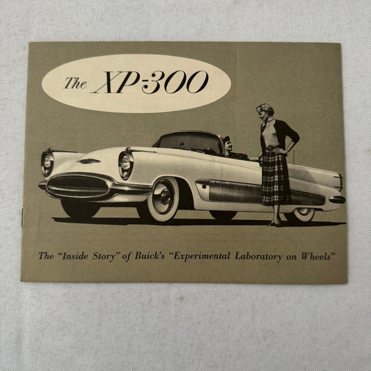 Buick XP-300 Concept Car Prototype Sales Brochure Catalog Advertising