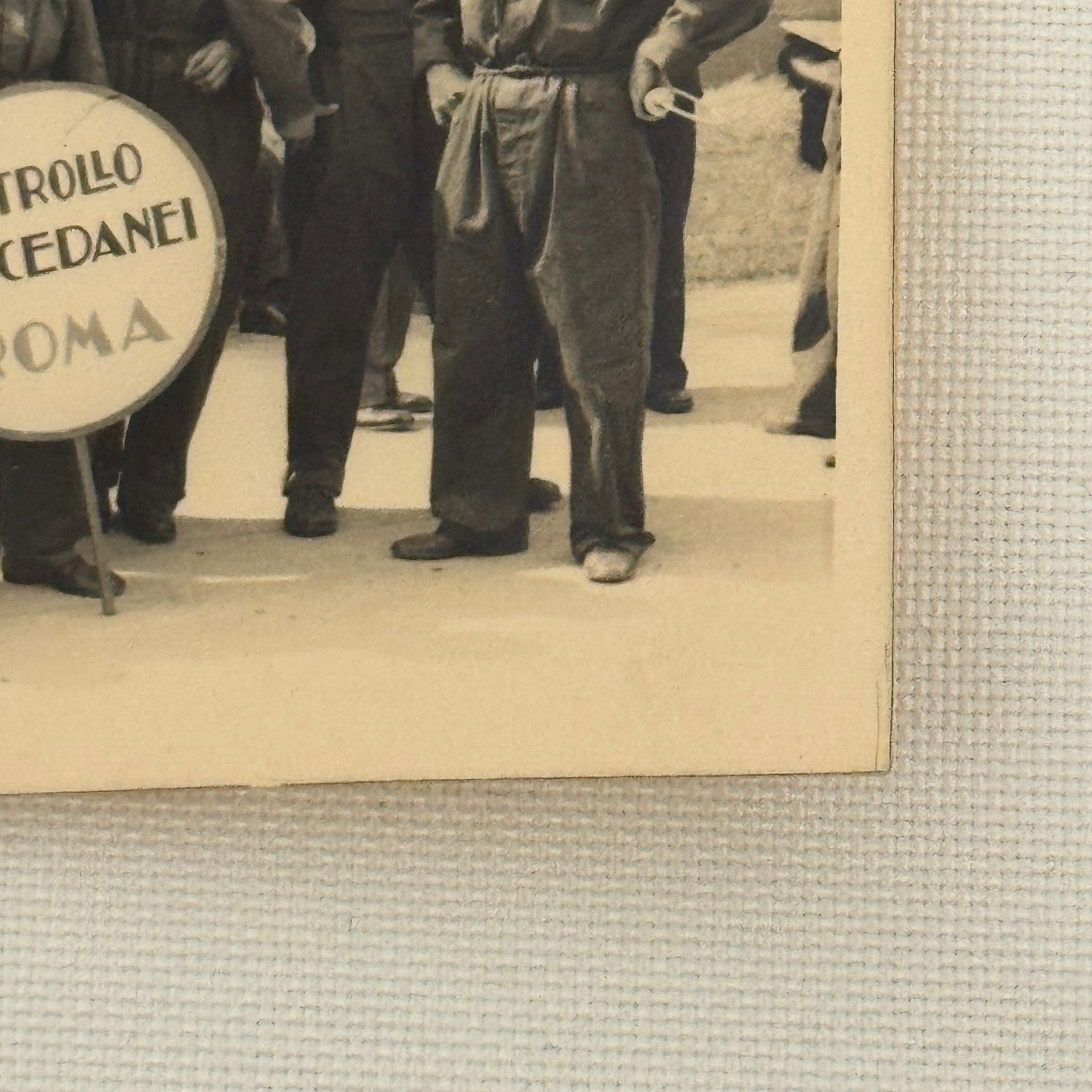 Italian Military Group Photo Vintage Photograph Rome Italy