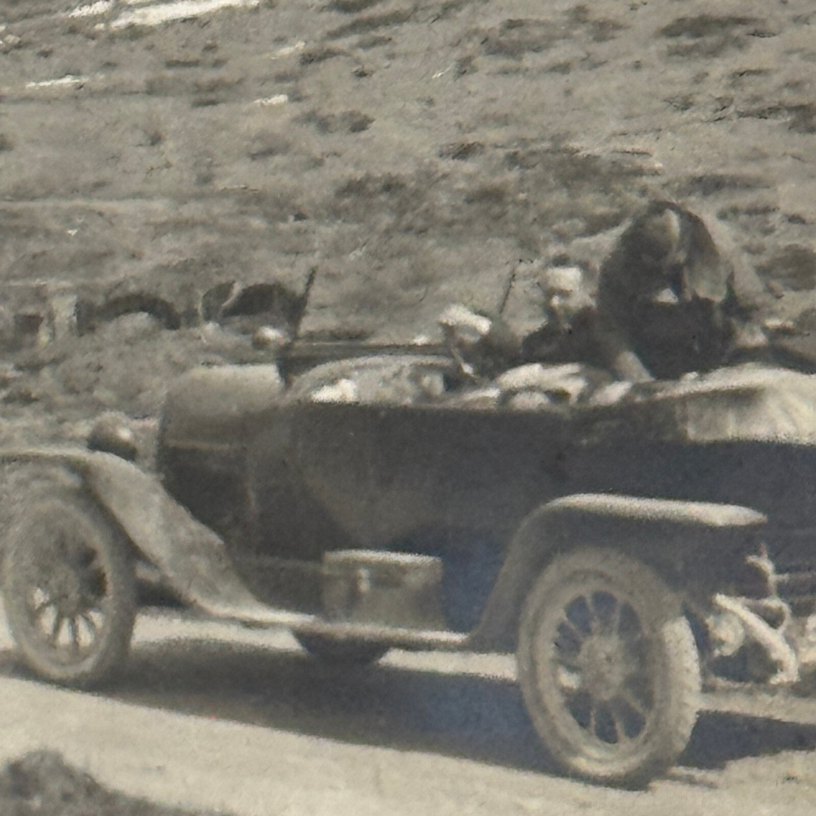 Antique Car Automobile Mountains Real Photo Postcard RPPC Photograph
