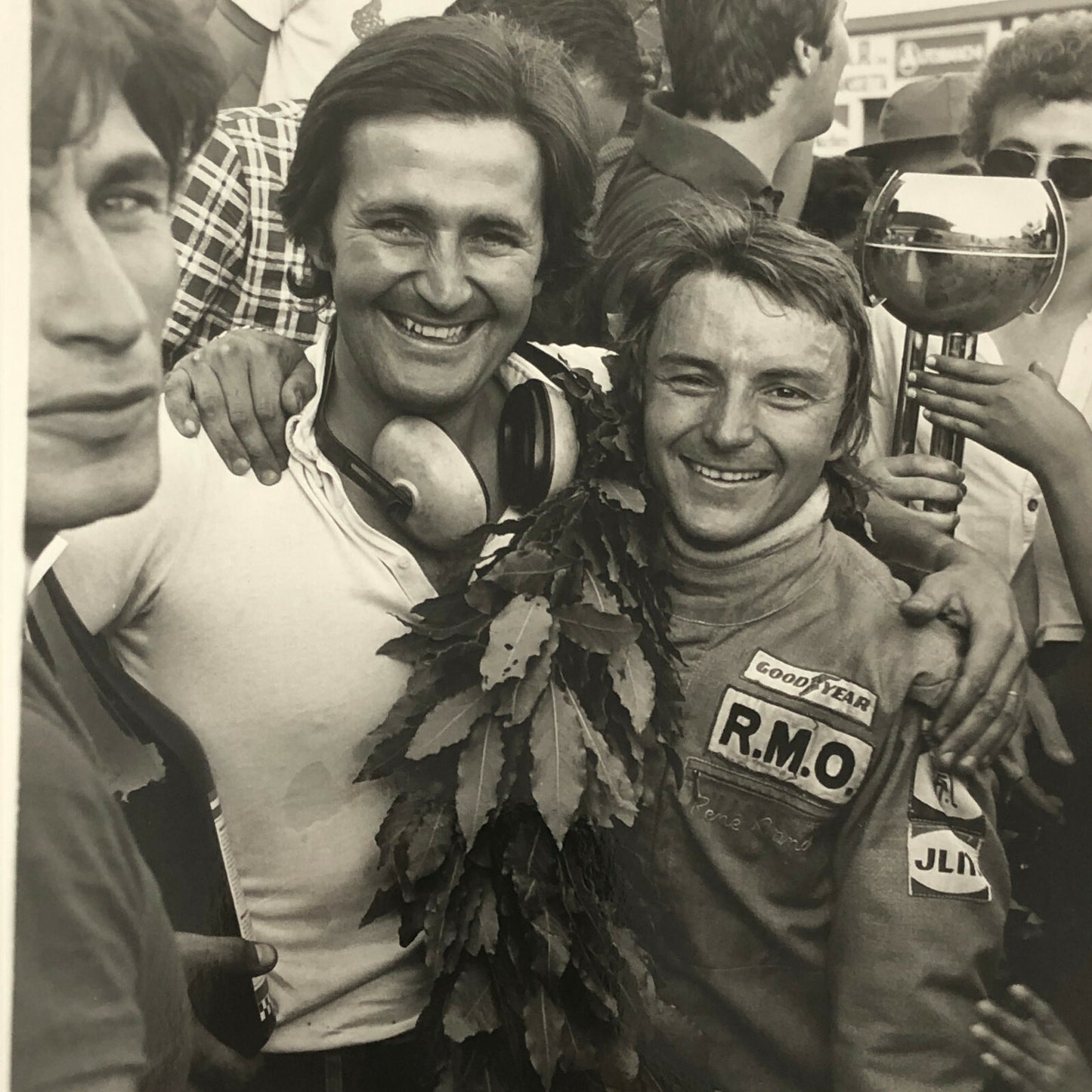 Vintage 1976 Formula 2 F2 Pergusa Grand Prix Racing Photo Photograph Rene Arnoux