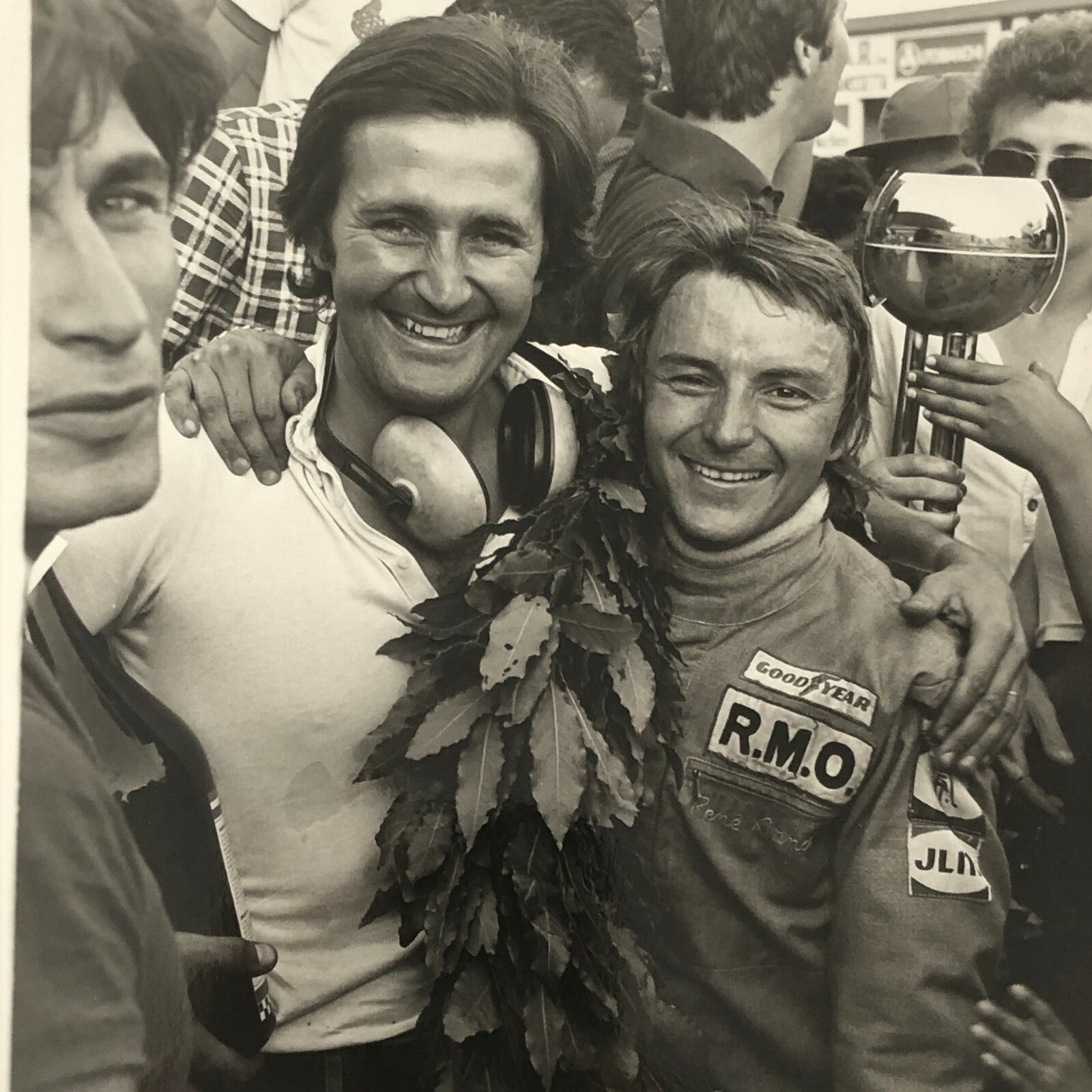 Vintage 1976 Formula 2 F2 Pergusa Grand Prix Racing Photo Photograph Rene Arnoux