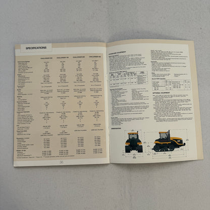 Caterpillar Challenger Tractor Construction Equipment Brochure Catalog 95E 85E +